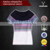 National Wind Dress Printing Cotton Geometric Design of Cultivate One's Morality Short Sleeve of Chinese T-shirt Cheap