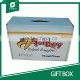 CMYK FULL COLOR OFFSET PRINT FOLDABLE CORRUGATED GIFT PAPER BOXES FOR ARCHIVE PACKAGING thumbnail-3