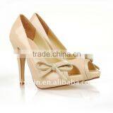 Big size nude toe ladies shoes 1:1 shoes