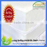 100% Polyester Smooth Waterproof Breathable TPU Mattress Cover thumbnail-1
