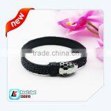 China Supplier Italian Metal Carved Tatoo Leather Bracelets for Men thumbnail-2