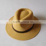 Professional factory supply OEM quality wide brim panama hat fedora hat