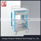 Multi-function One Drawer Plastic-steel Columns With a Plate for Loading ABS Medicine Trolley thumbnail-2