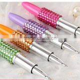 Creative Plastic Lipstick Ball-point Pen With Rhinestone thumbnail-4
