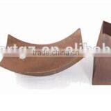 Rustic Fire Pit / Garden Fireplace / Square Fire Bowl With Base thumbnail-3