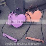 2016 Fashiom Style Bag Heart Shape Lady Shoulder Bag High Quality PU Handbag thumbnail-1