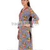 2016 Ladies Fashion Wear New Blue Color Beautiful Casual Tunic Dres Wear Kurtis