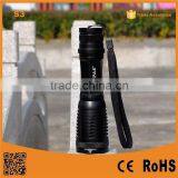 POPPAS S3 Super Bright Rechargeable Mini Zoom Led Tactical Torch Flashlight