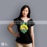 2016 Custom Female Design Women Tee T-shirt Print Logo DTG OEM Service Screenprint Transfer thumbnail-1