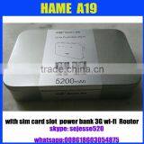 Hame A19 3g Power Bank 3g Wifi Router Hame A19 With 5200mAh Battery