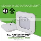 IP65 outdoor lighting dlc ul listed 100w led canopy light for gas station