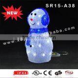 Animated Acrylic Figure LED Christmas Snowman Decoration thumbnail-3