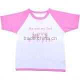 Baby (Newborn) Printed White-Pink O-neck T-shirt