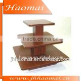 3 Tier Square Clothing Table,clothing display table,square wooden table,tiered display table