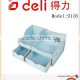Deli Korean Wooden Pen Case DIY Storage Box Wood Model 9116 thumbnail-3