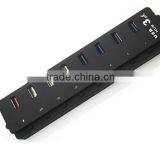 Super Speed 8 Port of Usb3.0 7 Port Hub With 1 DCP Charging Port thumbnail-2