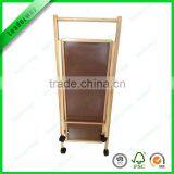 Modern Design Space Saving Foldable Wooden Service Trolley for Food thumbnail-5