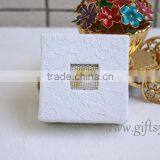 Custom Elegant Proposal Jewelry Ring Gift Box Wedding Ring Box With Beaded Name Plate of F