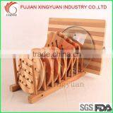 Bamboo Dish Rack, Tableware Holder, Cutting Board Holder thumbnail-1