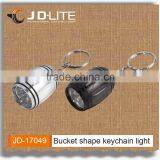 6LED Bucket Custom Shape Keychain Multifunction Keychain Light