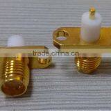 Gold Plated SMA Connectors Right Angle Female Coaxial Connectors for 1/2 Cable thumbnail-1