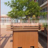 Weather resistant wooden box garden, planter