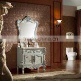 WTS16033 Classic Luxury 39 Inch Mirror Type White Solid Wood Bathroom Cabinet Vanity Free Sample thumbnail-6