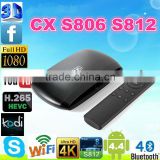 CX S806 android 4.4 xbmc amlogic S812 quad core android media stick player google tv box support office suit