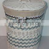 popular sale wood chip laundry basket