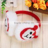 Knitted Animal Head Warm Earmuffs For Teen thumbnail-3