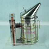 Hot Sale Manual Stainless Steel Beehive Smoker for Beekeeping thumbnail-2