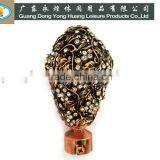 classical Popular Size high quality Decorative head for roma curtain pole