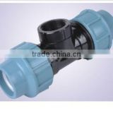 PP compression tee fittings with high good quality