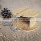 Unique Design Apple Shaped Personalized Pine Wooden Pen Holder thumbnail-3