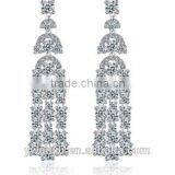 Wholesale Stock Small Order Fashion Women Long Tassels Zircon Earrings thumbnail-1
