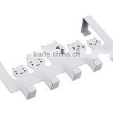 Color Stainless Steel Cat Design Hanging Door Hook thumbnail-1