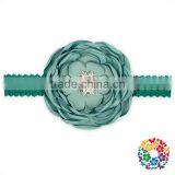 Fashion Baby Hair Accessories Crochet Band With Flower Baby Elastic Headband thumbnail-2