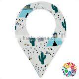 New Arrival Fabrics Two Snaps Adjustable Printing Custom Animal Baby Bibs thumbnail-3
