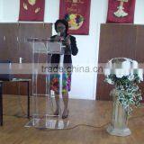 Factory Wholesale Acrylic Cheap Clear Church Podium Pulpit thumbnail-6