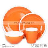 16pcs Orange and White Keramik Steinzeug thumbnail-1