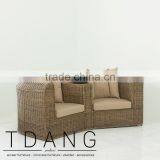 Regatta Wicker Loveseat- Top Sale Wicker Synthetic Rattan Sofa Love Seat thumbnail-1