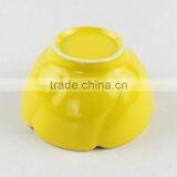 4.5"yellow Color Flower Shape Custom Ceramic Soup Bowl thumbnail-4