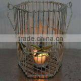 Wrought Iron Candle Pillar Holder thumbnail-1