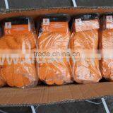 DDSAFETY 2017 Orange Cotton Polyester String Knitted PVC Honey Comb Both Sides Safety Fishing Gloves thumbnail-6