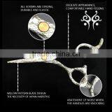QJ-HC48 Punk Style Hair Dresser Cutting Scissor With Special Pattern thumbnail-3