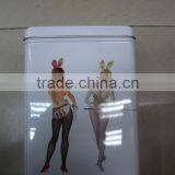 Square Tea Tin Caddy thumbnail-3