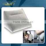 Cheap Price Convenient Quality Flocking Inflatable Cushion , Airplane Car Travel Cushion thumbnail-1