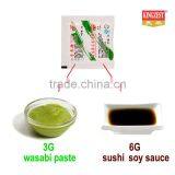 Wasabi Sachet 3g & Soy Sauce Sachet 6g Double Bag Condiment Twin Pack thumbnail-3