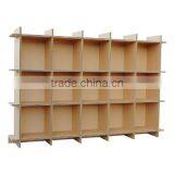 Natural Bookshelf for the Child Hacomo Corrugated Cardboard Furniture for Easy to Use , Small Lot Oder Also Available thumbnail-4