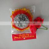 4 Pcs Extra Large Stainless Steel Sponges Scrubbers Commercial Grade Heavy Duty thumbnail-2